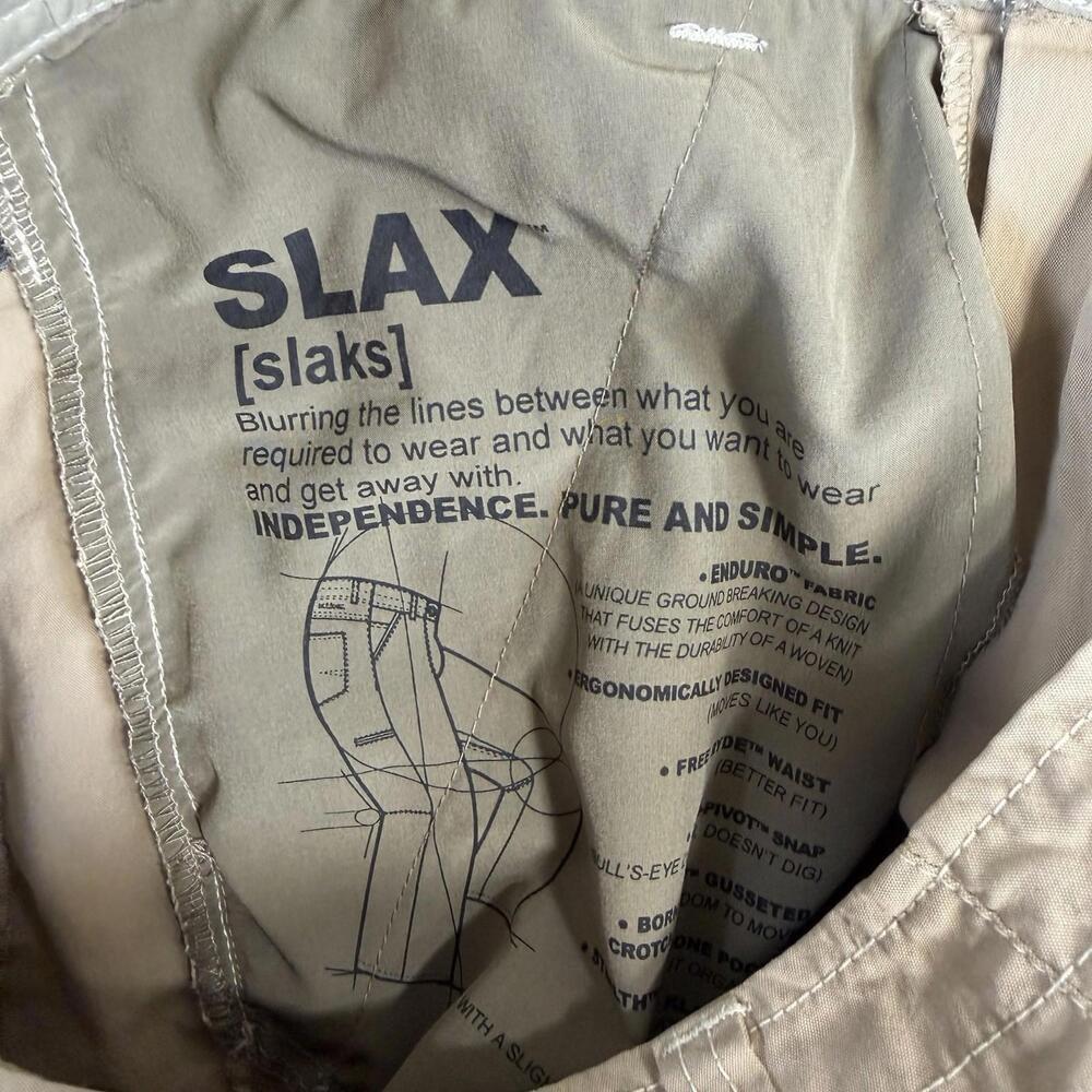 Kuhl Slax Pants Mens 30x30 Khaki Nylon Stretch Outdoors Hiking Lightweight - Picture 6 of 10